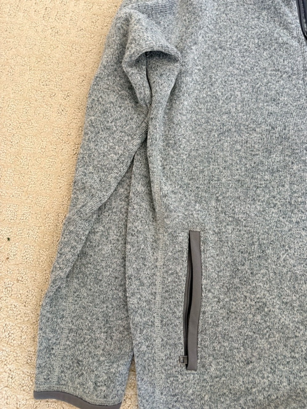 Patagonia Heather Gray Full‑Zip Fleece Jacket - Picture 4 of 4